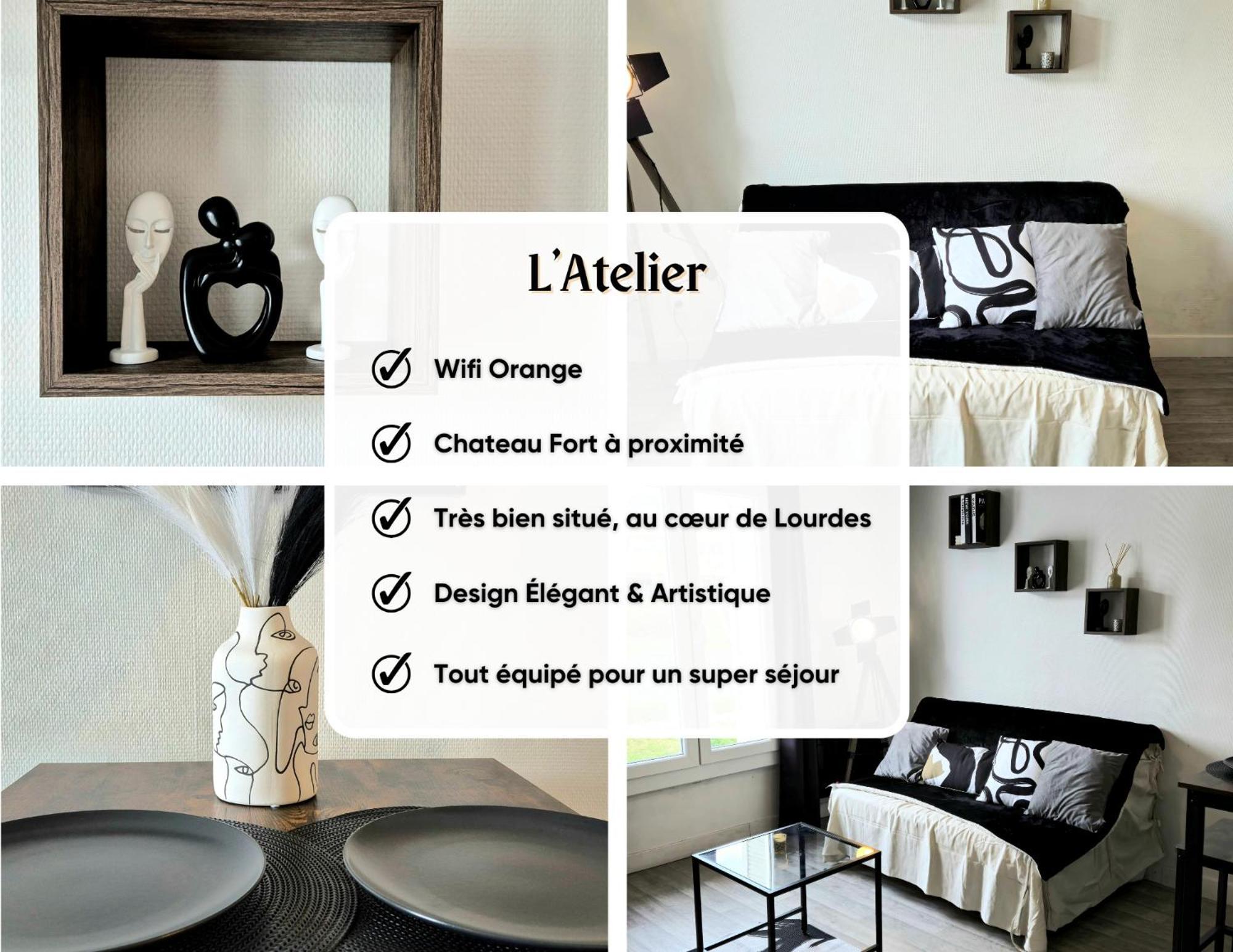 L'Atelier-T2 Proche Du Centre-Wifi-Parking Lejlighed Lourdes Eksteriør billede